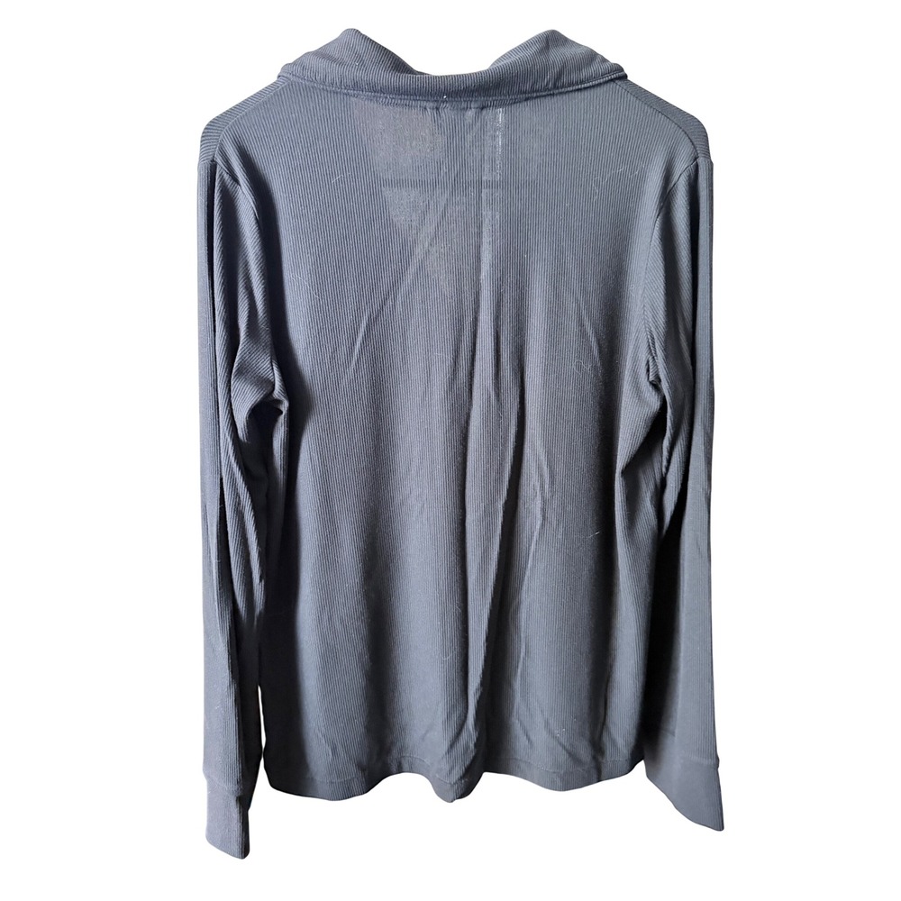 SKIMS Ribbed Pajama Sleep Shirt Charcoal Gray Size S - Picture 4 of 4